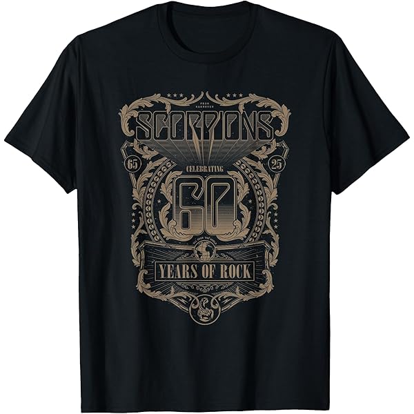 Amazon.com: Official Scorpions 7 Jack Plug Black T-Shirt
