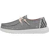 HEYDUDE Wendy Stretch Canvas Women’s Shoes, Women’s Slip-on Loafers, Comfortable & Light-Weight