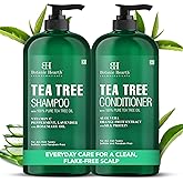 Botanic Hearth Tea Tree Shampoo and Conditioner Set - Nourishing Hair Care with Tea Tree Oil, Peppermint, and Lavender 16Fl o