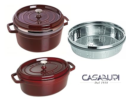 STAUB. Juego de 2 Piezas Cocotte Granada, (Cocotte Redonda D ...