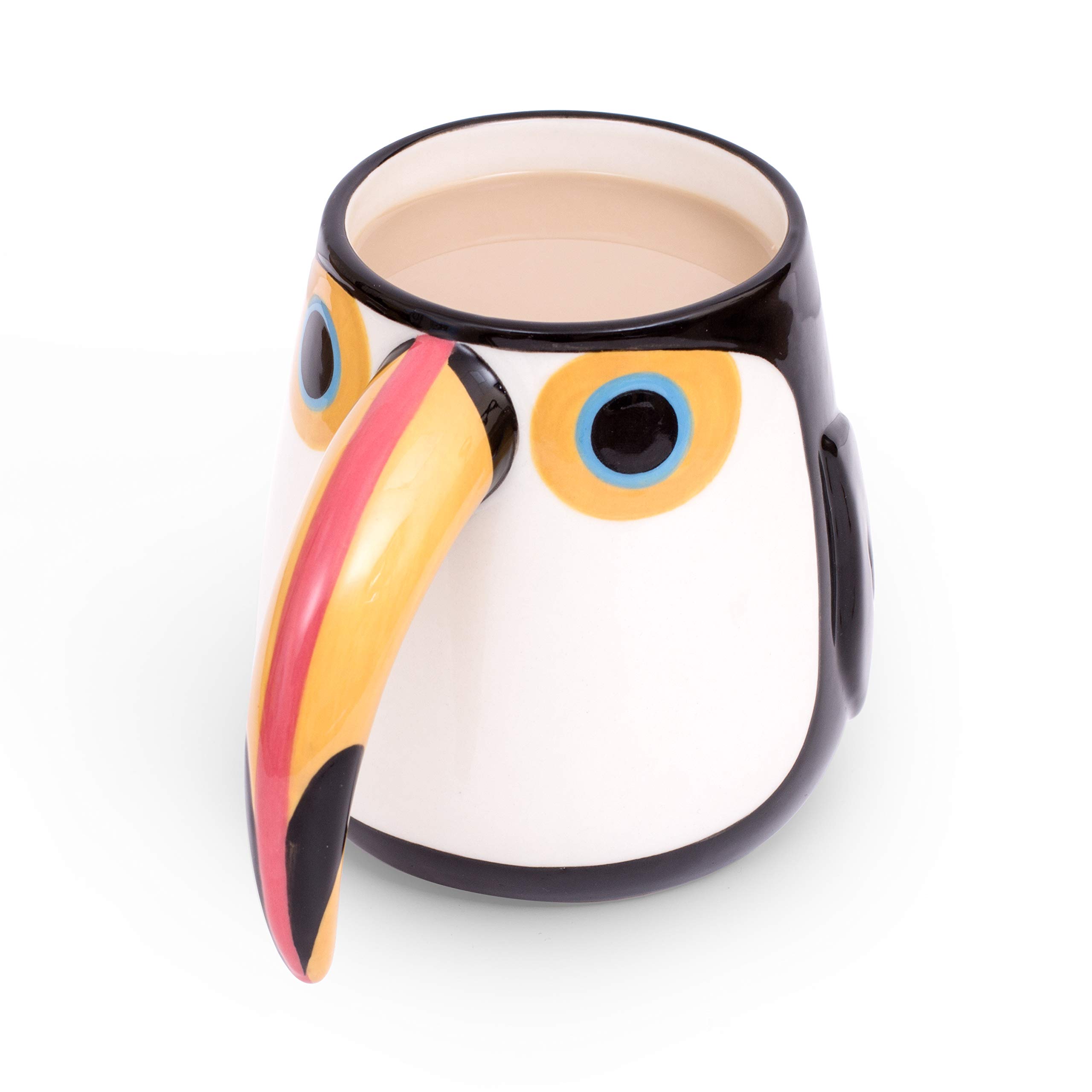 Thumbs Up Toucan Ceramic Mug, 11.84 oz, Animal Print, Novelty Coffee Mug, Home