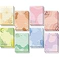 Colarr 16 Pack Bible Sticky Notes 4''x5.5'' Christian Memo Pads Religious Bible Verse Quotes Notepads Inspirational Sticky Notes Floral Design Adhesive Notes for Office School Shopping List (Boho)