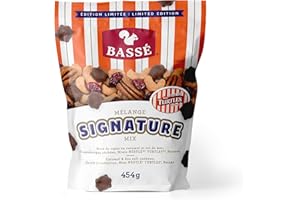 Bassé Signature Mix | Caramel & Sea Salt Cashews, Dried Cranberries, Mini Turtles Candy Pieces & Pecans | Sweet & Salty Snack