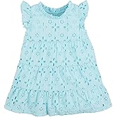 Mud Pie Girls Mud Pie Girls Blue Mini Lula Eyelet Dress;Dress