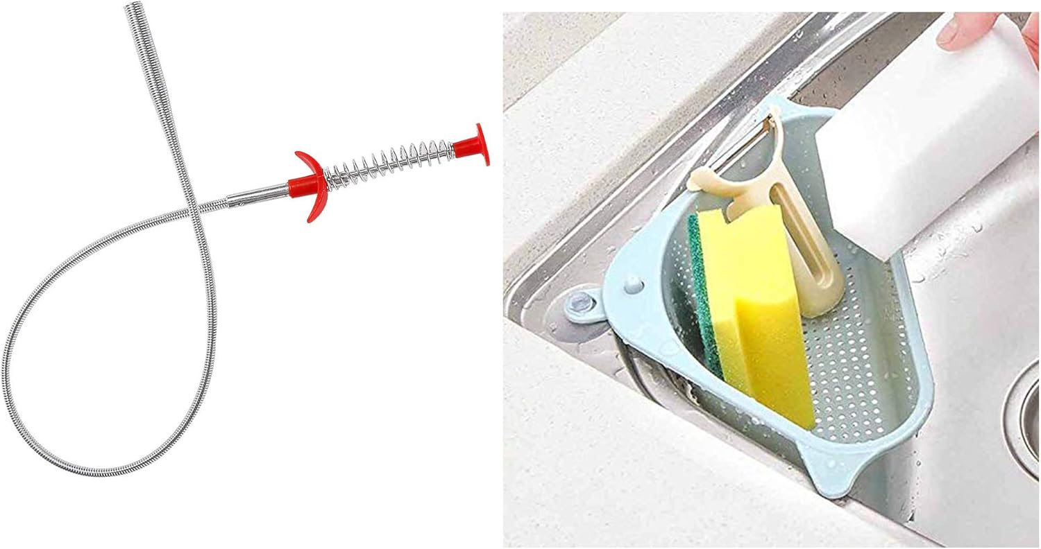 Schmick Stainless Steel Drain Cleaner Wire Spring Clog Remover Tool