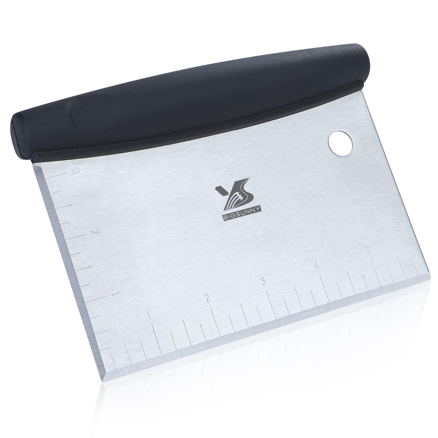 MSY BIGSUNNY Dough Scraper Baking Pastry Cutter Good Grip Pastry Scraper Stainless Steel Dough Cutter