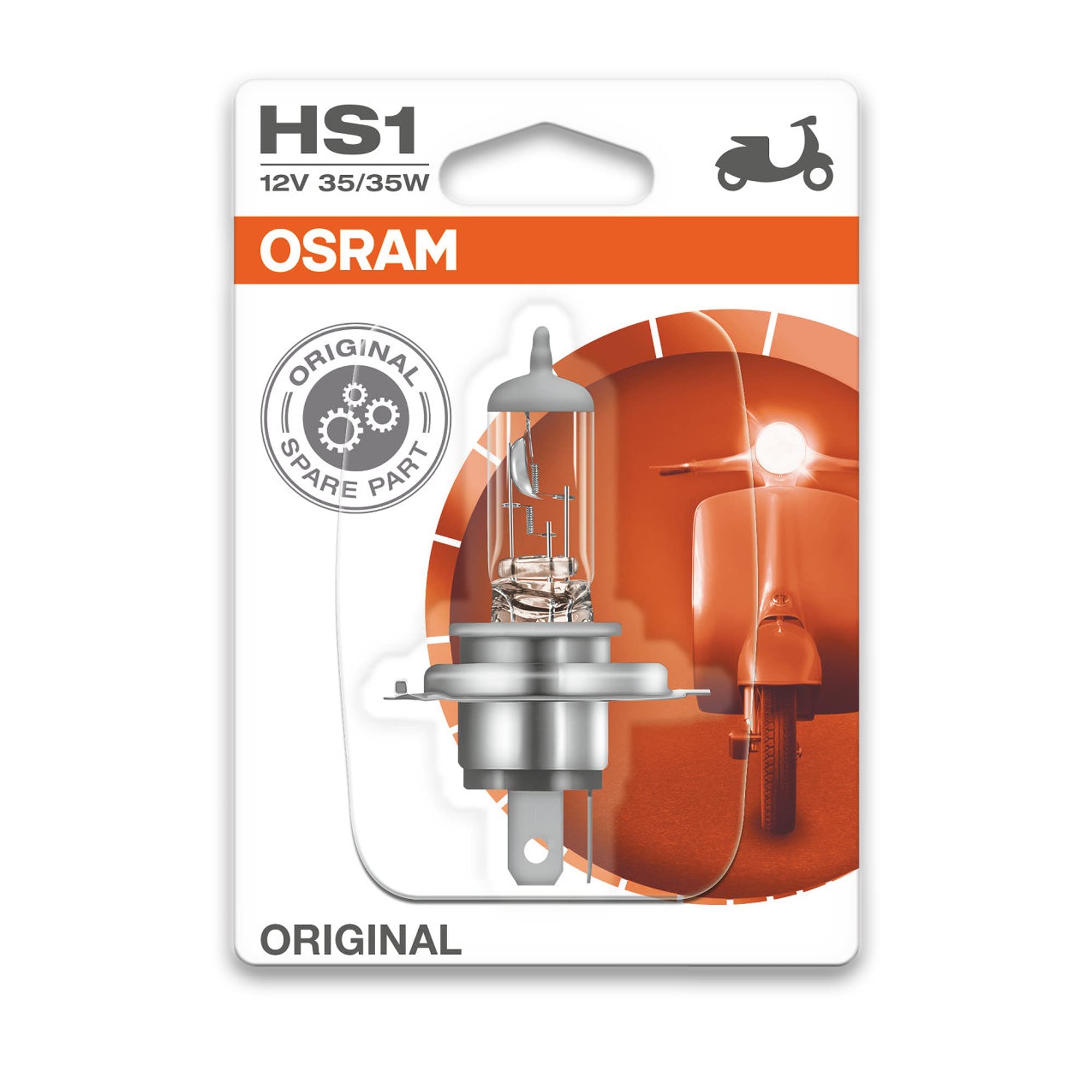 OSRAM 64185 Original HS1 Halogen Headlight Lamp, 12 V
