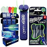 ZipString Luma &amp; Lightning Glow Strings Bundle &ndash; Rechargeable Rope Launcher Toy with 5 Original Neon/Ultra Glow Ropes + 3 UV Reactive Lightning Ropes &ndash; STEM Fidget Gift, Shark Tank Featured Fun