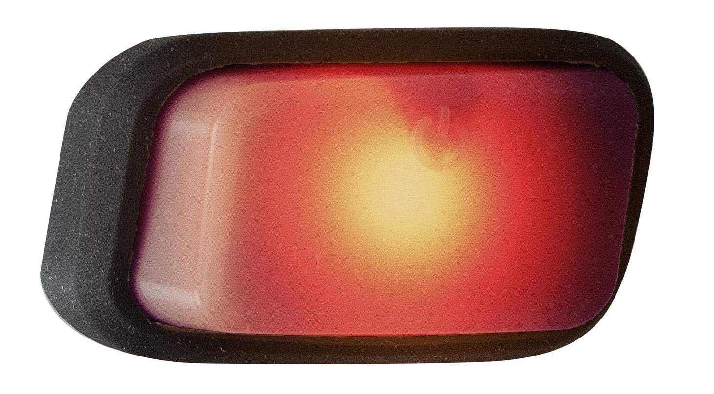 uvex Plug-in LED XB054 - Suitable for uvex Hlmt 4, uvex City 4 & uvex minime - Two Different Light Modes (Continuous or Flashing) - Black-Red - One Size