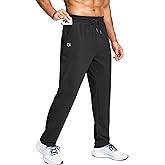 G Gradual Men's Fleece Lined Pants with Zipper Pocket Winter Warm Athletic Joggers Sweatpants for Men Workout Running Gym