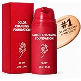 Sm00chie Korean Color Changing Foundation, Auto Adjusting Makeup Tone | Deep Hydration,Refines Pores,Blurs Fine Lines Imperfections,All Skin Types for Women,1.01 Fl Oz