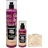 Bath & Body Works Emily In Paris Champagne In Paris - Duo Set - Fine Fragrance Mist Full Size and Travel Size with a Himalayan Salts Springs Bar Soap - Full Size