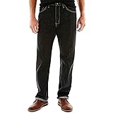 Lee Men's Regular Fit Straight Leg Jean, Black