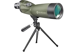 BARSKA Blackhawk 18-36x50 Straight Spotting Scope with Tripod and Case (Green Lens)