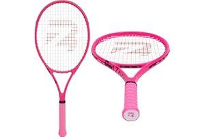 BatZoom Tennis Racket for Beginners & Adults - Lightweight Graphite Racquet with Comfortable Grip | Shock Reduction Technolog