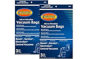 EnviroCare Replacement Micro Filtration Vacuum Cleaner Dust Bags Made to fit Eureka, Beam, Electrolux, Star-Brute, Kenmore, M