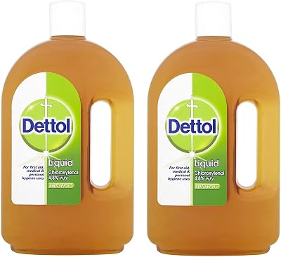 Dettol Antiseptic Liquid 2 x 750ml Total 1.5L First Aid Wounds