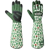 Schwer Gardening Gloves for Women, Rose Pruning Gloves with Forearm Protection, Touchscreen, Fingertip & Palm Strengthening, Breathable & Comfortable Long Garden Glove for Yard, Gardening Gifts, S