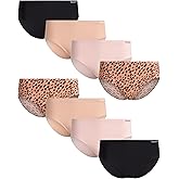 Reebok Women's Hipster Briefs - 8 Pack Stretch Performance Breathable Hipster Panties - Seamless Underwear for Women (S-XL)
