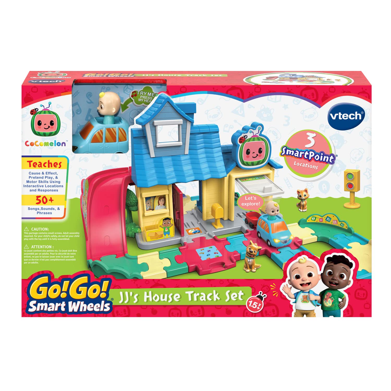 VTech CoComelon Go! Go! Smart Wheels JJ's House Track Set