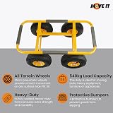 Move It Heavy Duty Dolly Trolley 540kg 25cm Pneumatic Wheels 75x38cm view 2