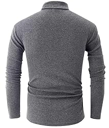 jonivey Mens Basic Turtleneck Long Sleeve