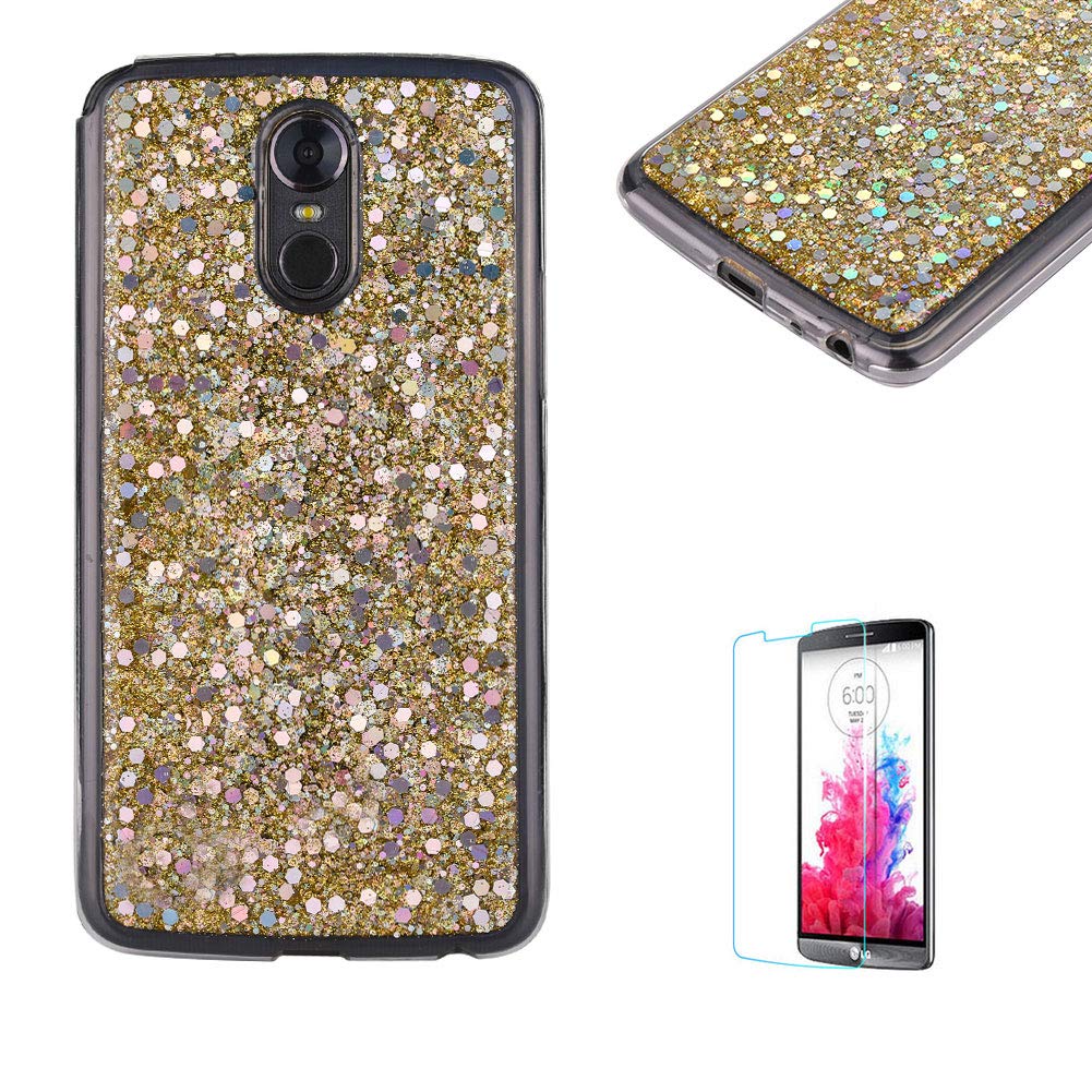 Funyye - Carcasa para LG LS777/LG Stylo 3, diseño de brillantes ...