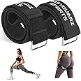 ROSYQUARZ Booty Bands for Working Out, Blood Flow Restriction Bands for Women/Men, Adjustable Velcro Occlusion Resistance Bands BFR Training Bands for Glutes & Hip Building 2 Pack
