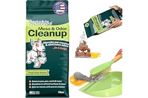 Dog Pee Cleaner | Pet Accident Cleanup Powder | Vomit Cleanup Kit for Hard Surfaces | Puppy Potty Training Aid | Dog Diarrhea