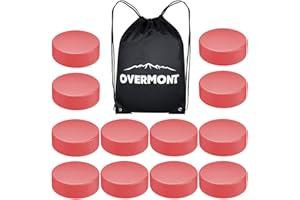 Overmont Ice Hockey Pucks, Practice Hockey Pucks, Ice Hockey Balls, Sports Fan Hockey Pucks