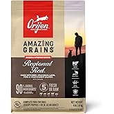ORIJEN Amazing Grains High Protein Dry Dog Food Regional Red Recipe 4lb Bag
