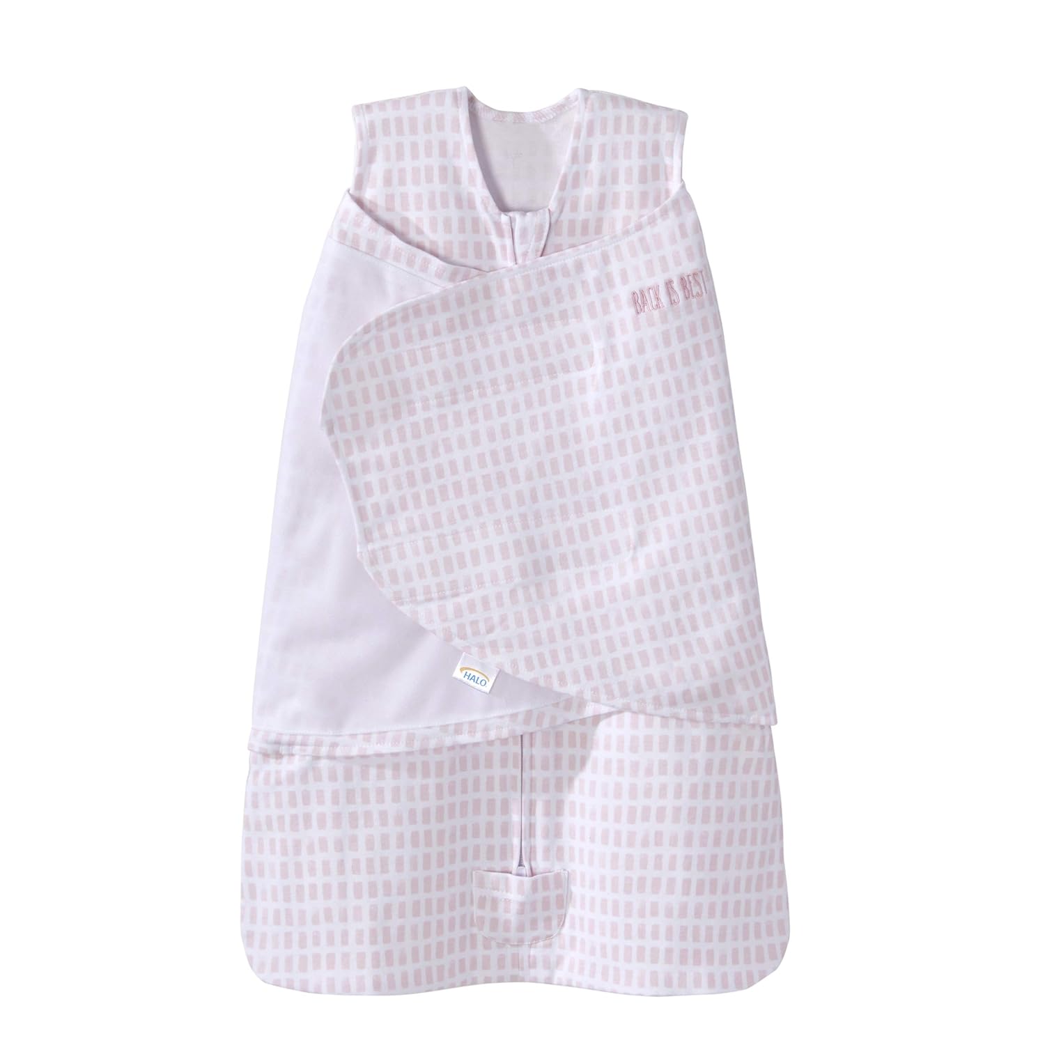 HALO Sleepsack Swaddle NB, 100 Cotton, Pink Boxes