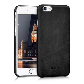 kalibri Apple iPhone 6 / 6S Hülle - Leder Handy Cover Case - Hardcover Schutzhülle für Apple iPhone 6 / 6S