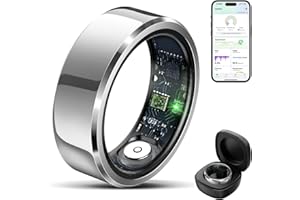 2025 Smart Ring with Air Gesture Control,Heart Rate&amp;Sleep Monitor -Stylish Fitness Ring for Men&amp;Women,IP68 Waterproof,Activity Tracker Records Steps Distance,Compatible with Android&amp;iOS (Silver, 11#)3.0 out of 5 stars 281 offer from $19.99