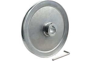 Saelno AB800-1 Single Groove Web Sheaves,8" OD 1 inch bore v Belt Pulley,Motor Pulley Carbon Steel for A B 5L 4L V-Belts