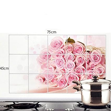 VDNSI Aluminum Foil Waterproof, Oilproof and Hotproof Wall Cover Stickers(Multicolour)