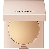 Laura Mercier Real Flawless Luminous Perfecting Talc-Free Pressed Finishing Powder, Creamy Formula, Light Coverage, Natural Luminous Finish, Enlivens Skin, Adds Dimension