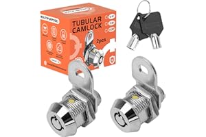 Chievbit 2 Pack RV Storage Locks, RV Compartment Locks,5/8”RV Locks for Storage Door,RV Cabinet Locks,Camper Storage Locks for Travel Trailer,RV Cam Locks with 4 Keys
