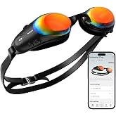 Holoswim Smart Swim Goggles 3 Pro, AR Swim Goggles with Display, GPS &amp; Compass Swim Tracker, Data Tracking &amp; Training Plans for Pool &amp; Open Water, 10-Axis Sensor, 64x128 HD Display, T&Uuml;V Anti-Fog