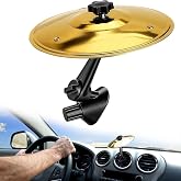 Car Cymbal Air Vent, Car Symbol Drum Air Vent, Crash Dash Board Drum Symbol, Mini Drums Crash Cymbal For Music Lovers, Fits Most Vehicles (Gold)