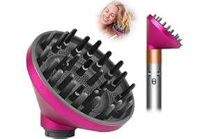 WAJIAYON Upgraded Diffuser Attachment for Dyson Airwrap HS05 HS03 HS01, Converting for Dyson Airwrap Styler to Hair Dryer Diffuser Attachment, Bigger Diffuser Nozzle to Dryer Faster-Fuchsia