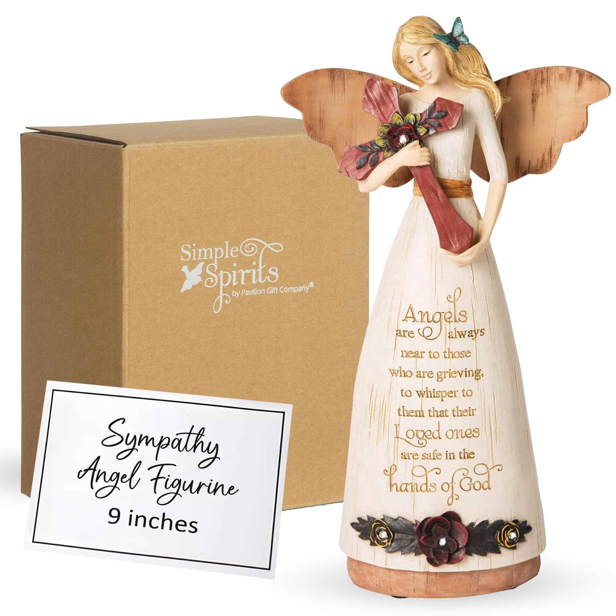 Pavilion Gift Company 02969 Sympathy Angel Figurine, 9-Inch
