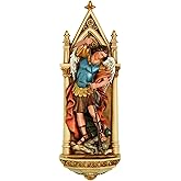 Roman 601307 Joseph Studio St. Michael Water Fountain, 7-inch Height, Multicolor, Resin