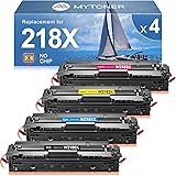 MYTONER 218X Toner Cartridges 4 Pack