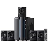 Bobtot Surround Sound Systems Home Theater System - 800 Watts Peak Power 6.5" Subwoofer 5.1/2.1 Wired Stereo Speakers Strong Bass with ARC Optical AUX Bluetooth Input