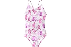 RAISEVERN Girls 1 Piece Swimsuits Bathing Suits for Kids Cross Back Swimwear Beach Summer Swim Suits for 3-10 Years