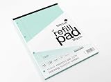 Silvine A4 Blue Paper Dyslexia Refill Pad 100 Pages Lined with Margin view 2