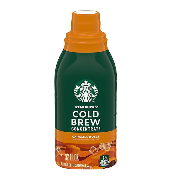 STARBUCKS COLD BREW COFFEE CONCENTRATE, CARAMEL DOLCE FLAVORED...