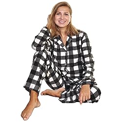 Angelina Women's Pajama Set Cozy Fleece with Notch