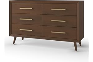 Child Craft 6-Drawer Cranbrook Double Dresser for Nursery or Bedroom, Plenty of Storage, Anti-Tip Kit Included to Prevent Tip
